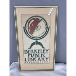 David Goines Original Framed Poster Berkeley Public Library 1974 Art Print
